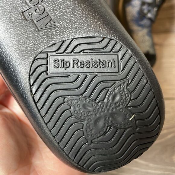 Alegria Kimi PRO Stone Roses Womens Sz 6-6.5/EU 36M Leather Metallic Floral Shoe - Picture 12 of 12